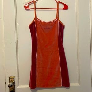 Urban Outfitters iets frans Velvet Mini Tennis Dress